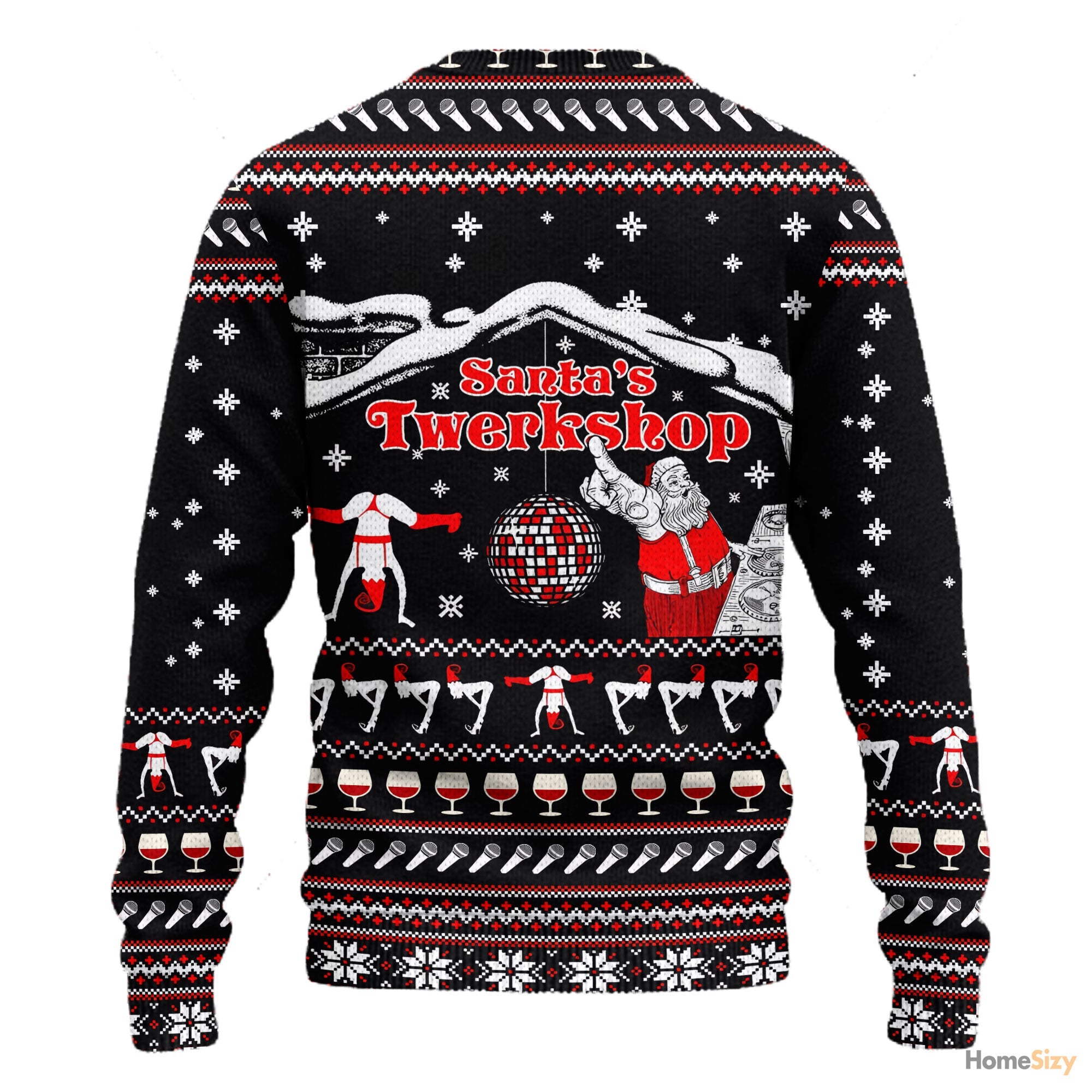 Santa’s Twerkshop Ugly Christmas Sweater â€“ Fun Holiday Gift for Xmas