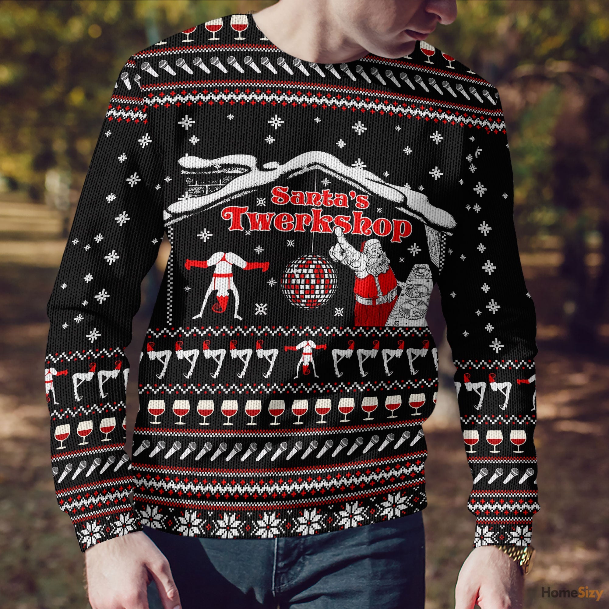 Santa’s Twerkshop Ugly Christmas Sweater â€“ Fun Holiday Gift for Xmas