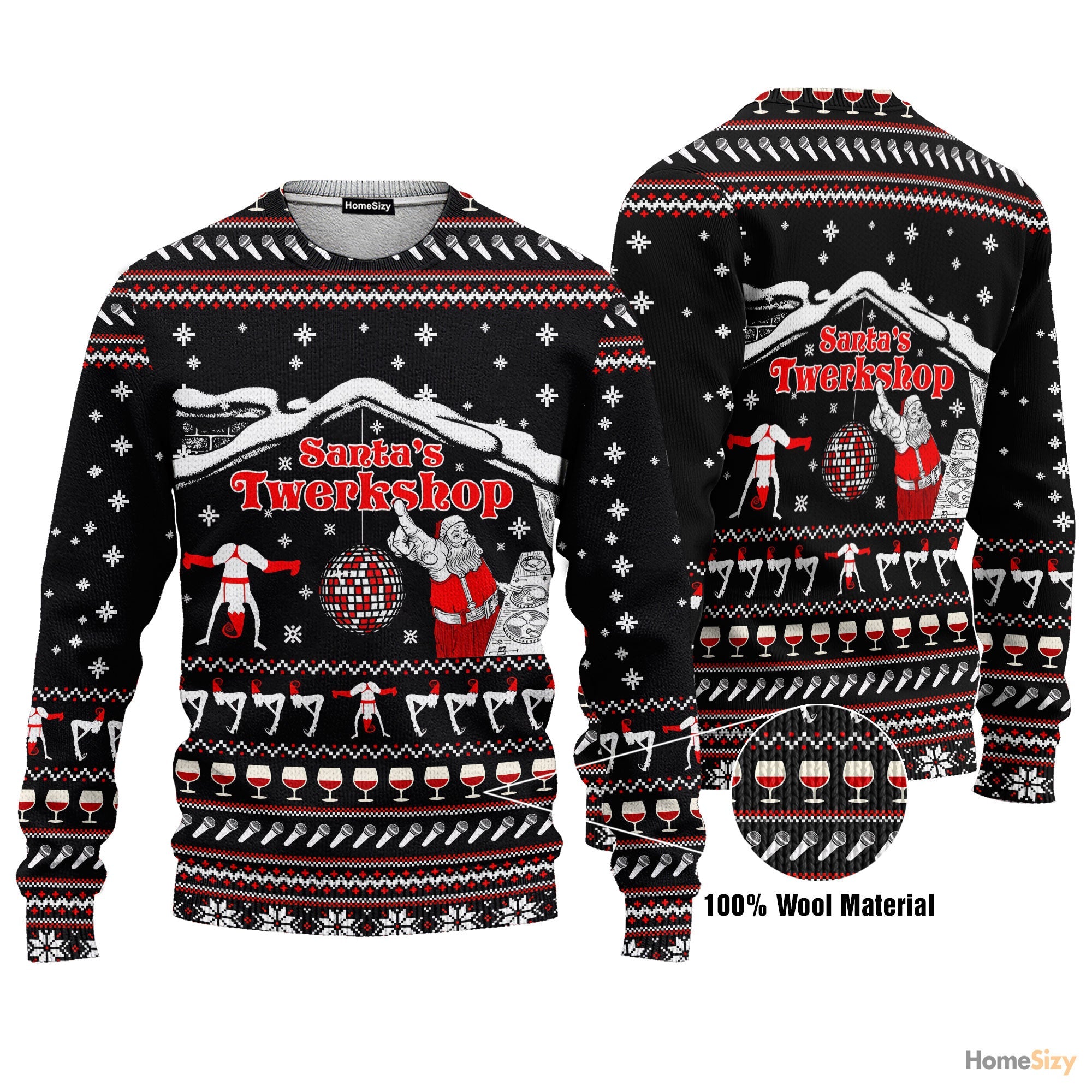 Santa’s Twerkshop Ugly Christmas Sweater â€“ Fun Holiday Gift for Xmas