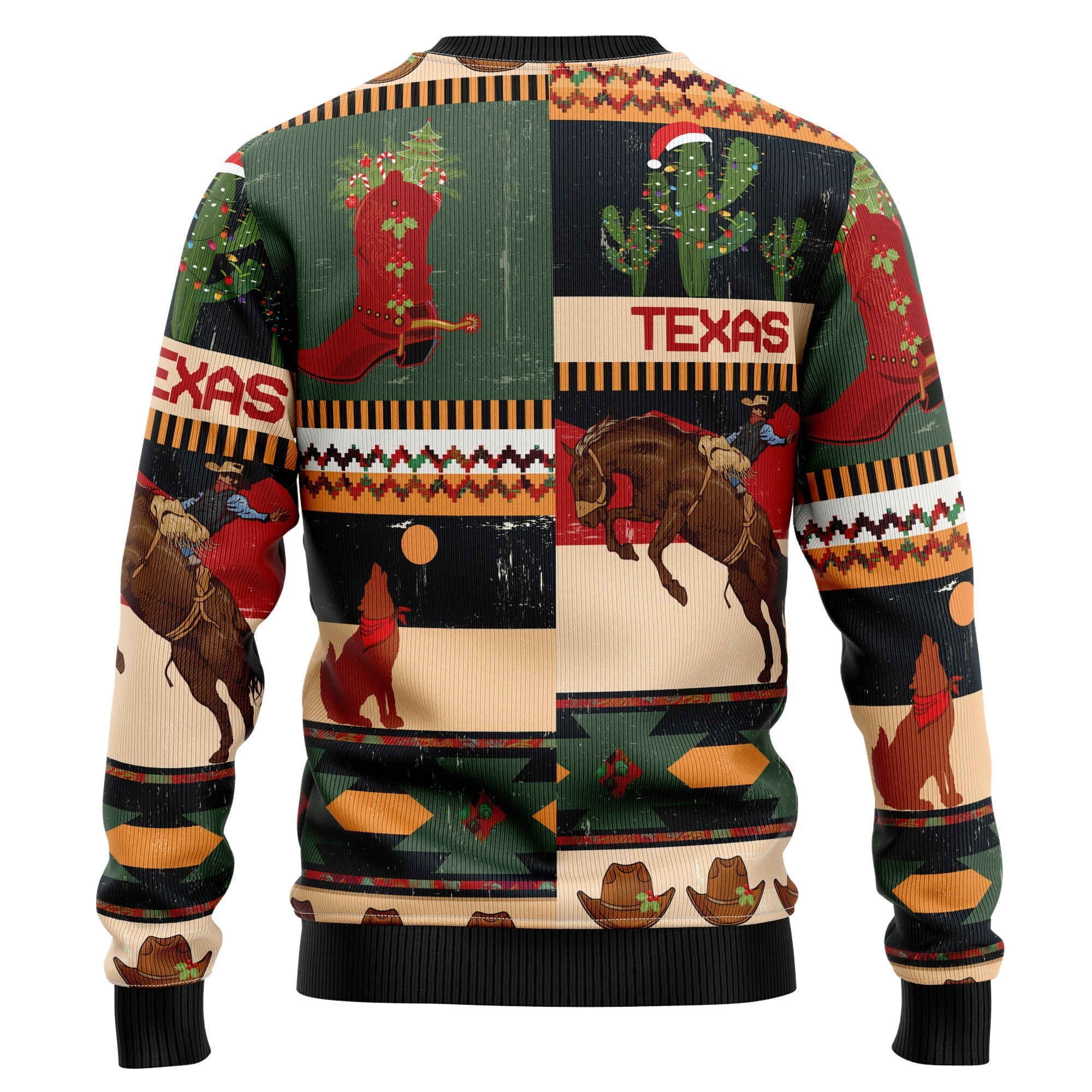 Texas Themed Ugly Christmas Sweater for Holiday Parties and Festive Celebrations