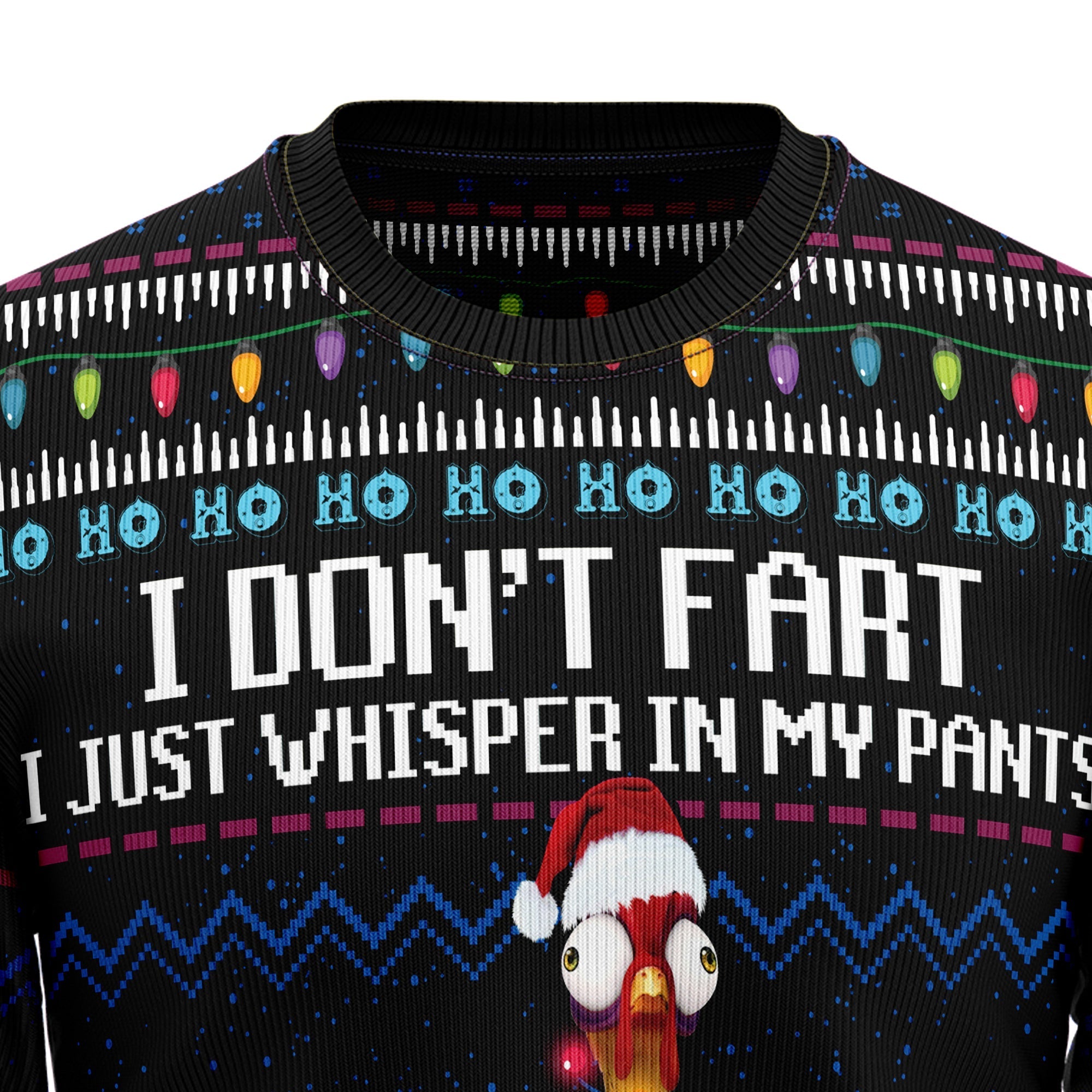 Ugly Christmas Sweater – Scream Chicken Design