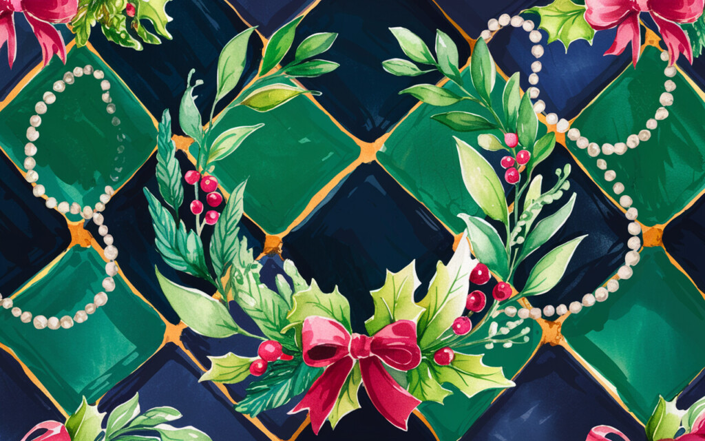 a festive preppy holiday wallpaper with a watercol KIDt RDLQhmnLCPP4VzZug JOBa8SJ0R4Onjik5E3 fTg