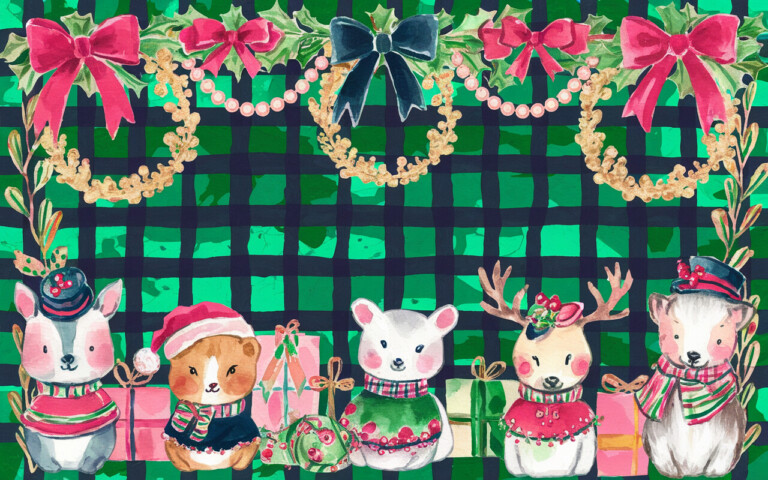 Preppy Christmas Wallpaper: Elegant Holiday Designs for Your Devices