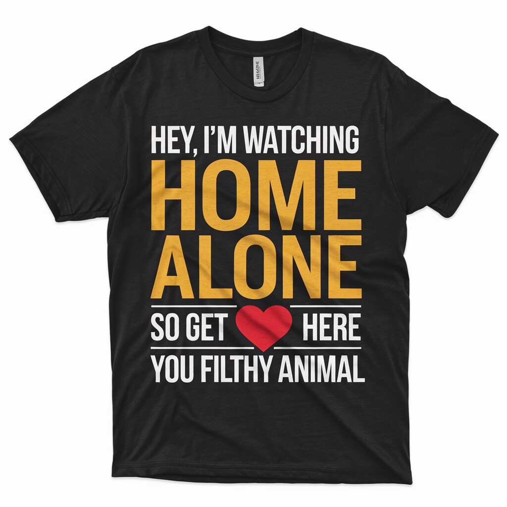 Home Alone Movie Lover T-Shirt – Funny Christmas Quote Tee