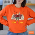 Home Alone Christmas Sweatshirt – Funny Christmas Sweater, Home Alone Christmas Crewneck – Matching Christmas Sweater