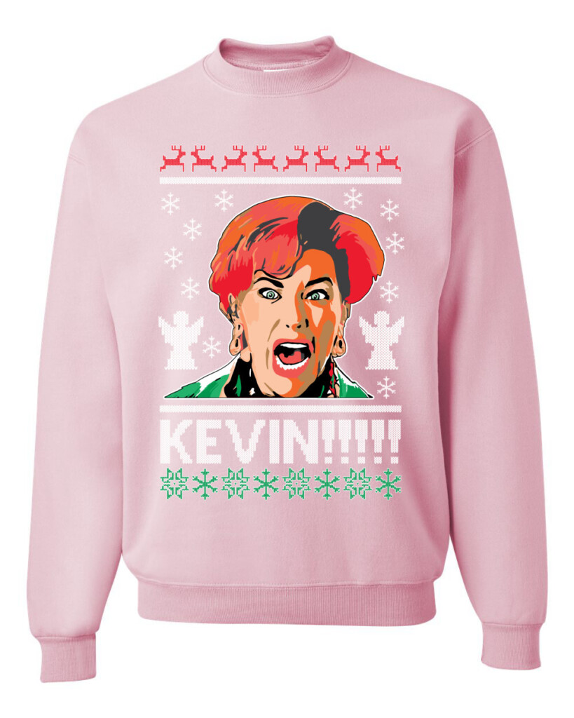 Funny ‘Kevin!!!’ Home Alone Ugly Christmas Sweater – Holiday Sweater for Movie Fans – Hilarious Christmas Gift