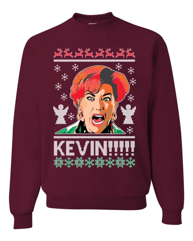 Funny ‘Kevin!!!’ Home Alone Ugly Christmas Sweater – Holiday Sweater for Movie Fans – Hilarious Christmas Gift