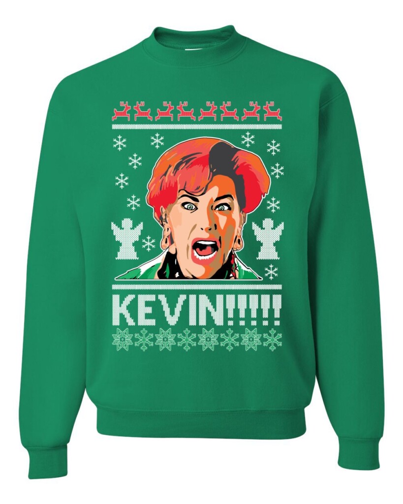 Funny ‘Kevin!!!’ Home Alone Ugly Christmas Sweater – Holiday Sweater for Movie Fans – Hilarious Christmas Gift