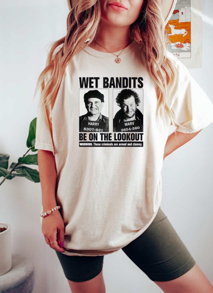 Wet Bandits Mugshot Sweatshirt – Funny Home Alone Christmas Movie Crewneck